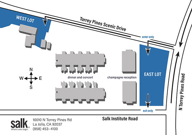 Symphony at Salk parking map